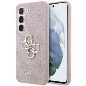 Guess S23 S911 pink/pink hardcase 4G Big Metal Logo