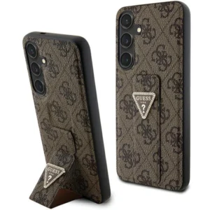 Guess S24 S921 brown/brown hardcase Grip Stand 4G Triangle Strass