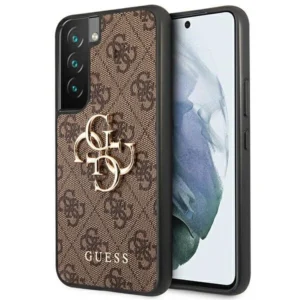 Guess S901 S22 brązowy/brown hardcase 4G Big Metal Logo