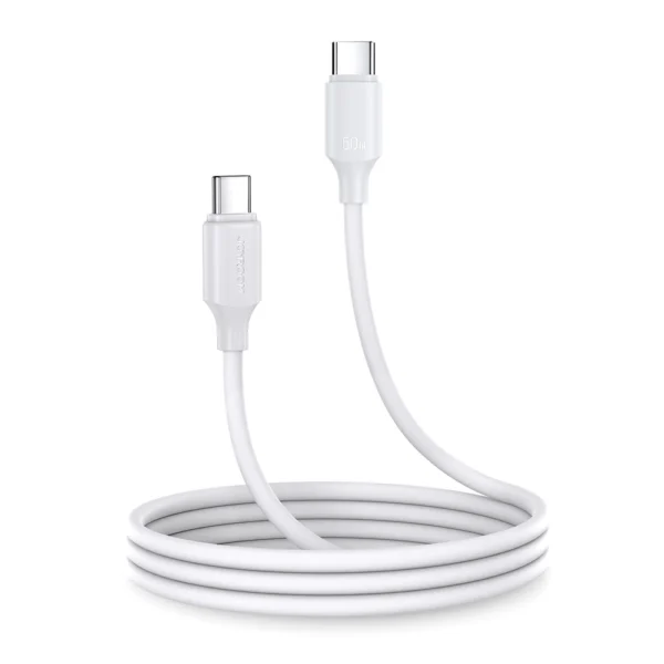 Joyroom Long-Lasting Series A9 USB-C / USB-C PD QC cable 60W 3A 1m – white