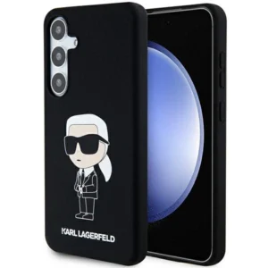 Karl Lagerfeld Silicone Ikonik case for Samsung Galaxy S24+ – black