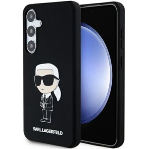 Karl Lagerfeld Silicone Ikonik case for Samsung Galaxy S24 – black