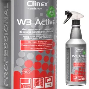 Liquid agent for cleaning toilets and bathrooms based on citric acid CLINEX W3 Active BIO 1L