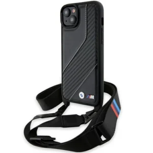 M Edition Carbon Stripe & Strap case for iPhone 15 / 14 / 13 – black