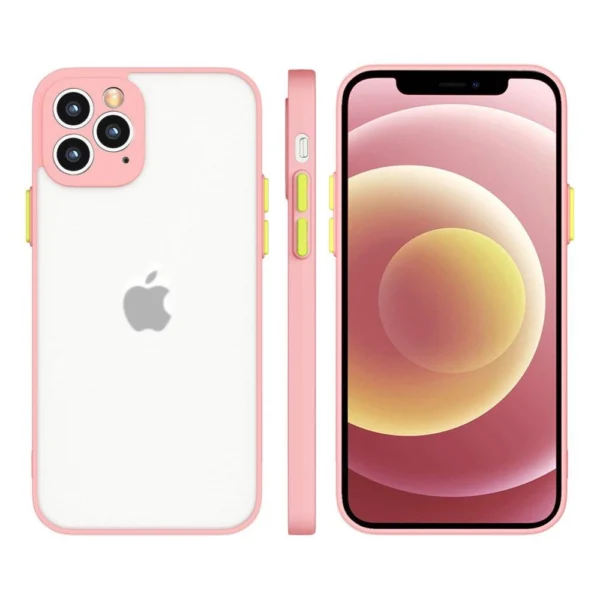 Milky Case silicone flexible translucent case for iPhone 11 Pro pink