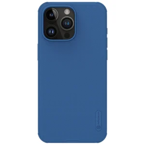 Nillkin Super Frosted Shield Pro reinforced case for iPhone 15 Pro Max – blue