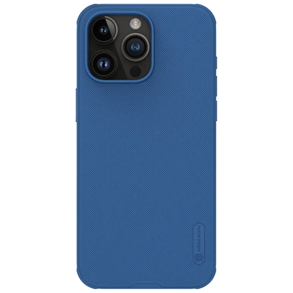 Nillkin Super Frosted Shield Pro reinforced case for iPhone 15 Pro Max – blue