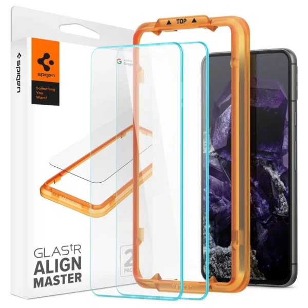 Spigen ALM Glas.tR tempered glass for Google Pixel 8 – 2 pcs.