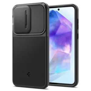 Spigen Optik Armor Case for Samsung Galaxy A55 5G – Black