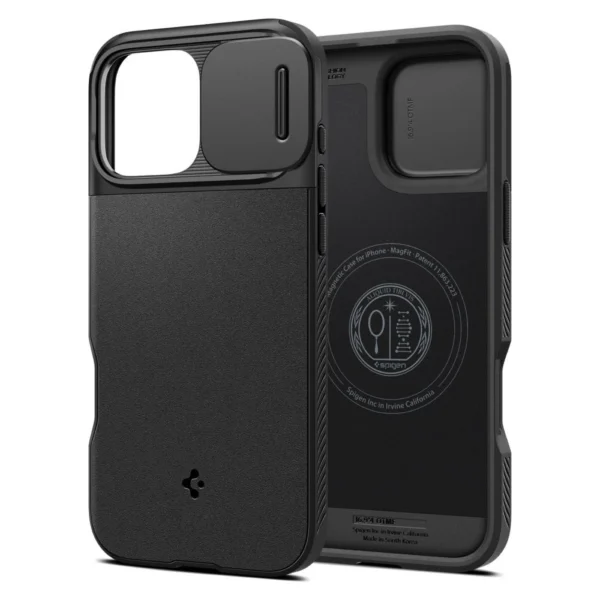 Spigen Optik Armor Mag Case with MagSafe for iPhone 16 Pro – Black