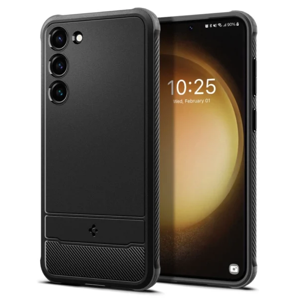 Spigen RUGGED ARMOR GALAXY S23 MATTE BLACK