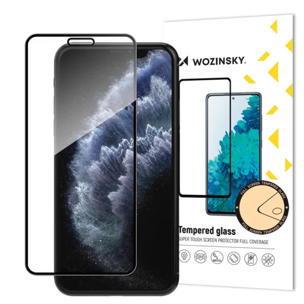 Super tough full glue tempered glass full screen with frame case friendly Apple iphone 11 pro / iphone xs / iphone x black