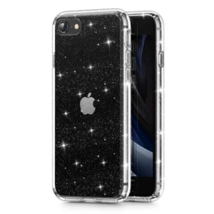 Tech-Protect Glitter iPhone 7 / 8 / SE 2020 / 2022 case – transparent and silver