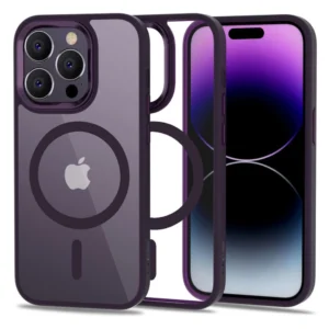 Tech-Protect MagMat MagSafe case for iPhone 14 Pro – transparent purple