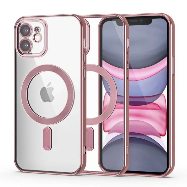 Tech-Protect MagShine Line MagSafe case for iPhone 11 – pink