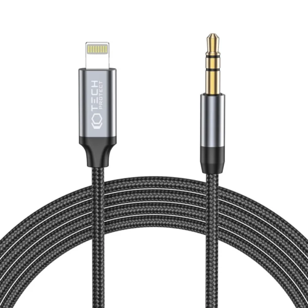 Tech-Protect UltraBoost audio Lightning / mini jack 3.5mm cable 1m – black