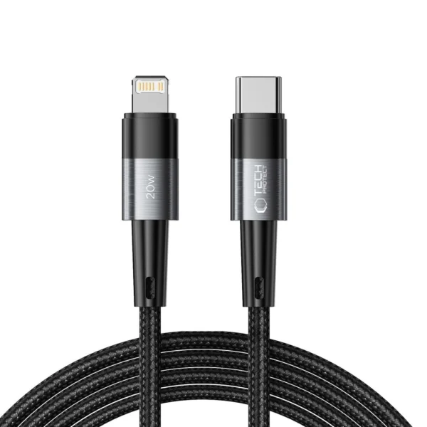 Tech-Protect UltraBoost Lightning / USB-C PD 20W 3A 2m cable – gray