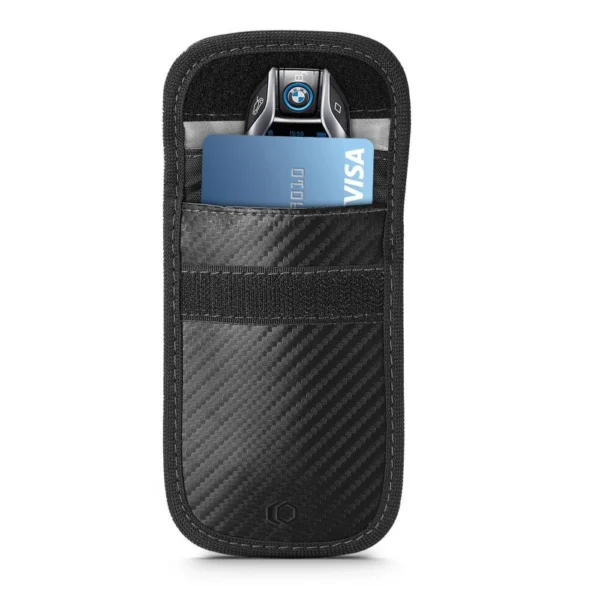 Tech-Protect V1 RFID cover for car keys – black carbon