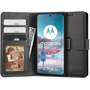 Tech-Protect Wallet case for Motorola Edge 40 Neo – black