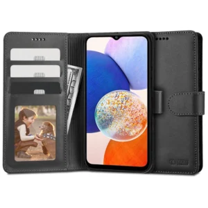 Tech-Protect Wallet case for Samsung Galaxy A14 4G / 5G – black