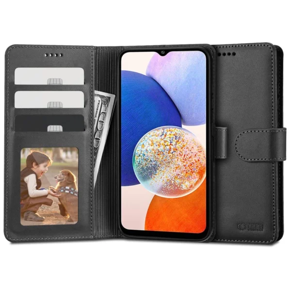 Tech-Protect Wallet case for Samsung Galaxy A14 4G / 5G – black