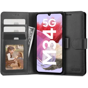 Tech-Protect Wallet case for Samsung Galaxy M34 5G – black