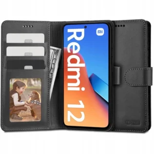 Tech-Protect Wallet case for Xiaomi Redmi 12 – black