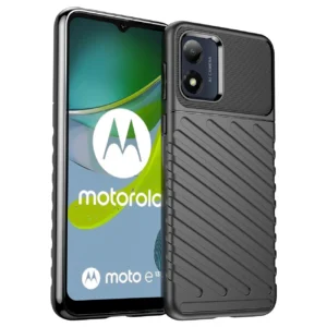 Thunder Case Motorola Moto E13 Silicone Armored Cover Black