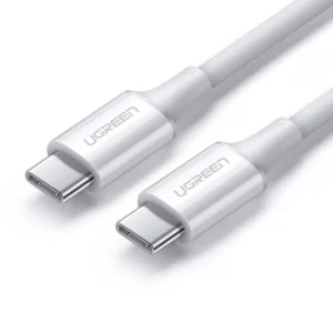 Ugreen cable USB Type C (male) to Type C (male) cable 1m white (US300)