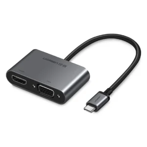 Ugreen CM162 50505 USB-C – HDMI / VGA / USB-A 3.0 / USB-C PD Adapter – Gray