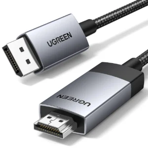 Ugreen DP119 25491 DisplayPort to HDMI 4K 60Hz Cable 3m – Gray