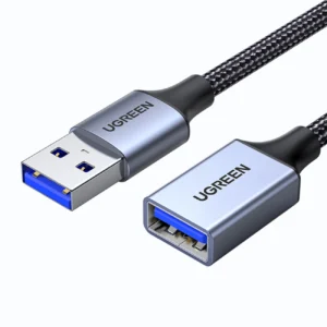 Ugreen extension cable adapter USB (male) – USB (female) 3.0 5Gb/s 1m gray (US115)