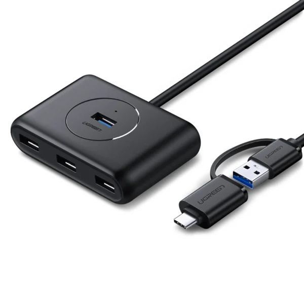 Ugreen HUB 4in1 USB-C – 4xUSB 3.0 5Gb/s 1m black (CR113)