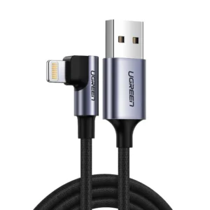 Ugreen US299 60521 angled Lightning / USB-A MFi cable 2.4A 1m – black