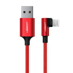 Ugreen US299 60555 angled Lightning / USB-A MFi cable 2.4A 1m – red