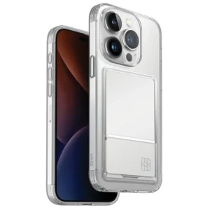 Uniq Air Fender ID Cardslot case for iPhone 15 Pro – transparent