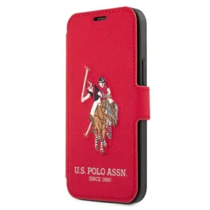 US Polo iPhone 12/12 Pro 6,1″ czerwony/red book Polo Embroidery Collection