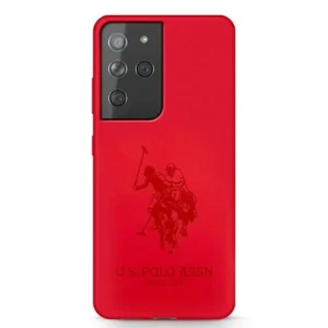 US Polo S21 Ultra G998 czerwony/red Silicone On Tone