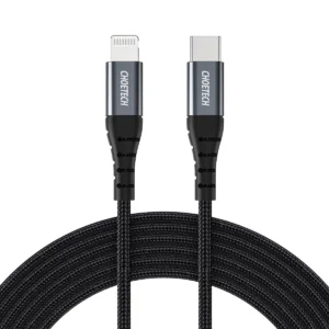 USB-C – Lightning Choetech IP0042 MFi cable 480Mb/s 3A 3m – black