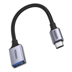 USB C (male) – USB (female) 3.0 OTG cable 0.15m Ugreen US378 – black