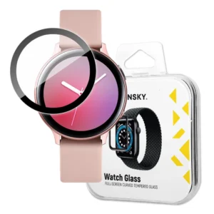 Watch Glass Hybrid Glass for Samsung Galaxy Watch Active 2 44 mm Black