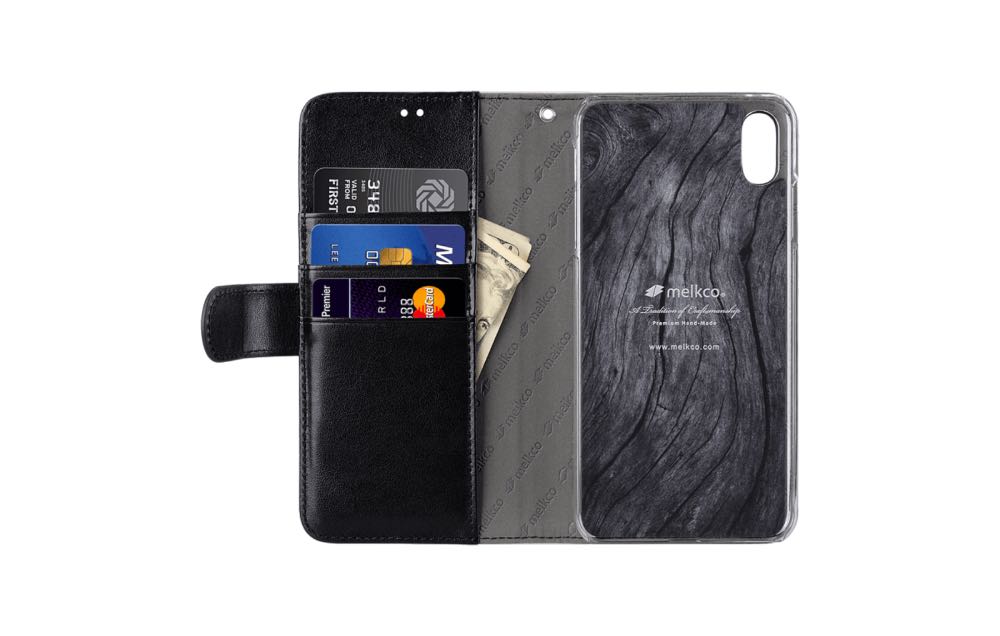 Typ av produkt: Plånboksfodral Passar till märke: Apple Passar till modell: iPhone XS Max Material: PU Färg: Svart