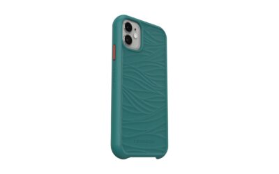 Miljövänlig mobilskal stöttåligt iPhone 11 och iPhone XR ⭐️ Lifeproof WAKE är tillverkat av mer än 85% återvunnet plastmaterial från fiskeutrustning