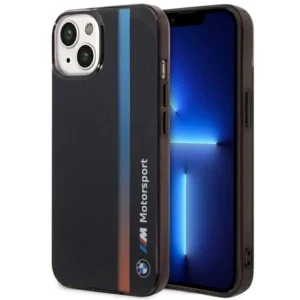 Case iPhone 14 6.1" black/black IML Tricolor Stripe