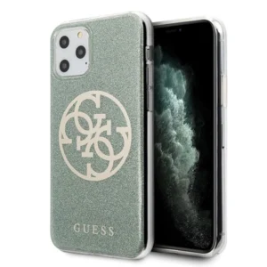 Guess iPhone 11 Pro Max khaki hard case 4G Circle Glitter