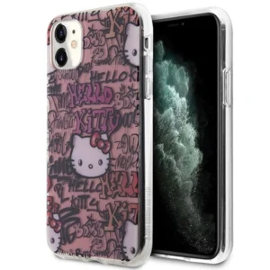 Hello Kitty IML Tags Graffiti case for iPhone 11 / Xr – pink