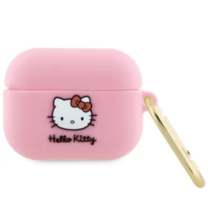 Hello Kitty Silicone 3D Kitty Head case for AirPods Pro – pink