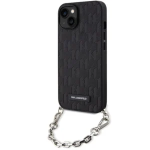 Karl Lagerfeld iPhone 14 6.1″ black/black hardcase Saffiano Monogram Chain