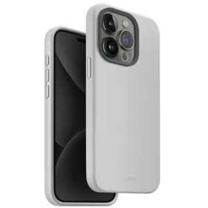 Uniq Lino Hue Magclick Charging case for iPhone 15 Pro – light gray