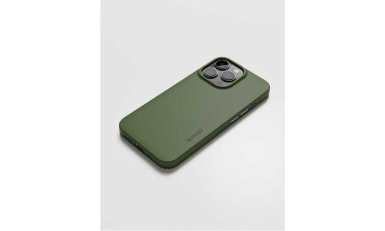 Nudient tunt iPhone 13 Pro skal med MagSafe ⭐️ Mobilskal med microfiberfodring